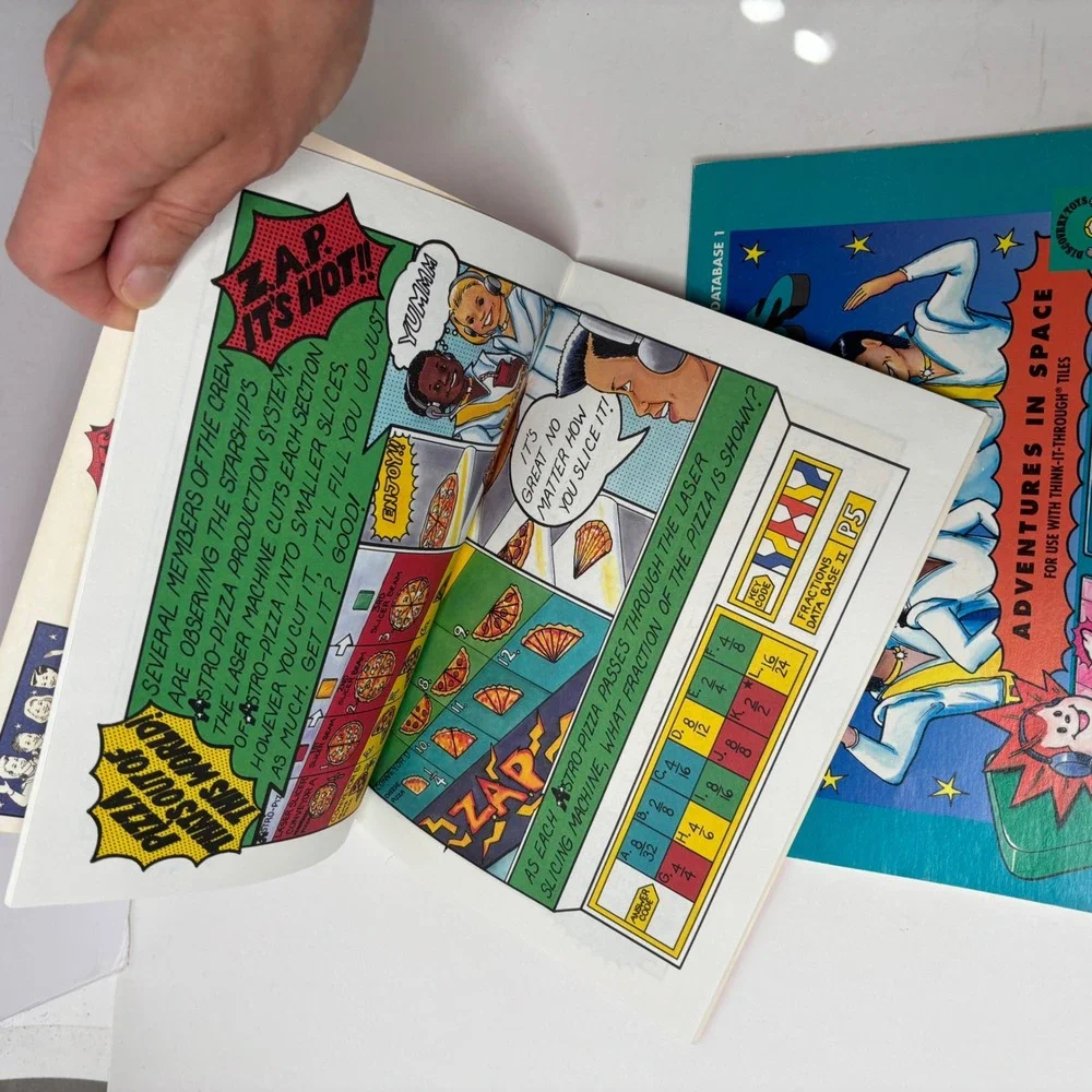 Discovery Toys Astrokids Adventures in Space Fractions Database 1 & 2 Booklets